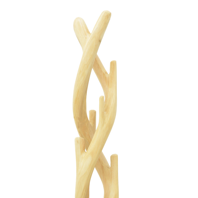 Κρεμάστρα Επιδαπέδια Gantou Suar Ξύλο σε Φυσική Απόχρωση 40x40x200