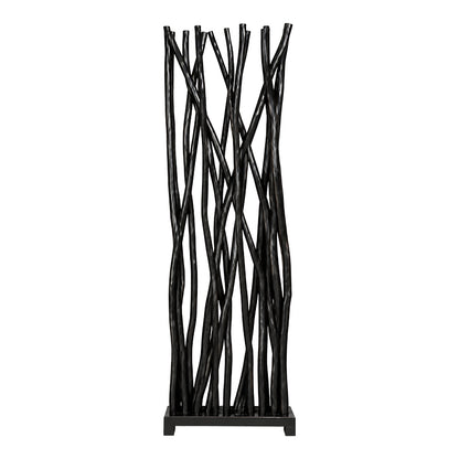Διακοσμητικό Δαπέδου Jati Μαύρο Teak Ξύλο 60x20x190