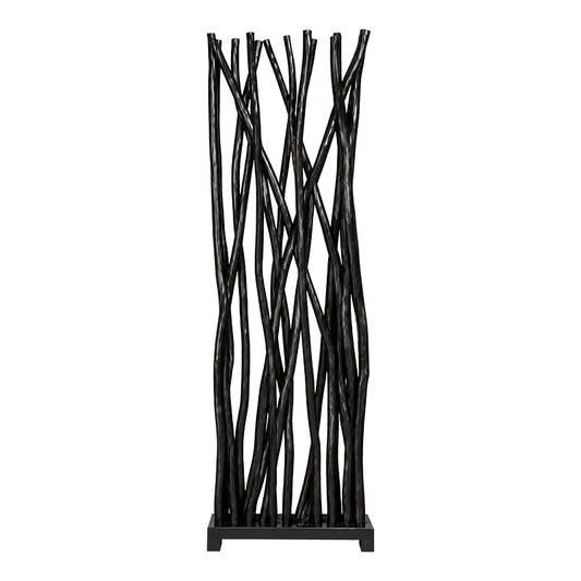 Jati Floor Decor Black Teak Wood 60x20x190