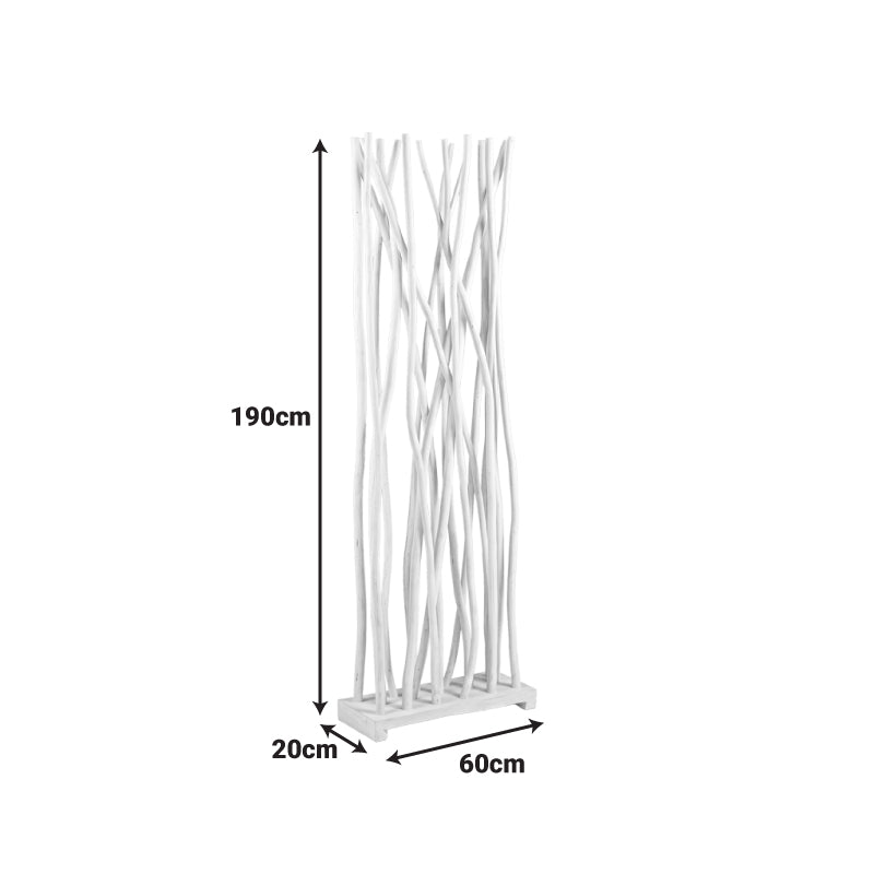 Διακοσμητικό Δαπέδου Jati Μαύρο Teak Ξύλο 60x20x190