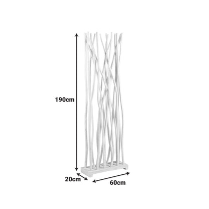 Διακοσμητικό Δαπέδου Jati Μαύρο Teak Ξύλο 60x20x190