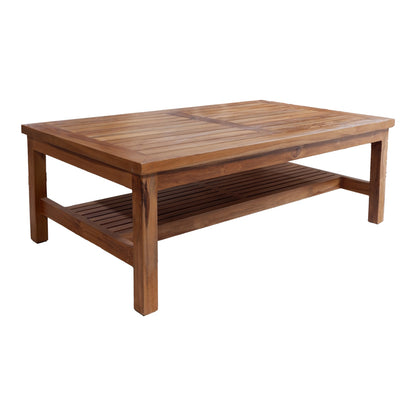 Τραπέζι Σαλονιού Louf Καρυδί Teak Ξύλο 120x70x40