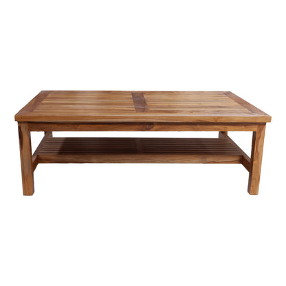 Τραπέζι Σαλονιού Louf Καρυδί Teak Ξύλο 120x70x40
