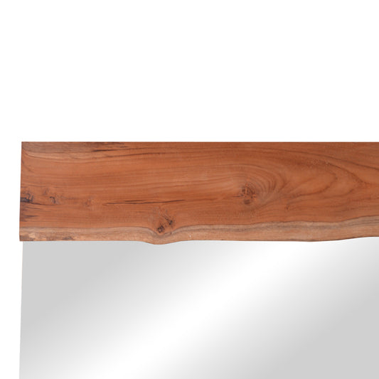 Καθρέπτης Riverine Teak Ξύλο σε Φυσική Απόχρωση 120x80x4