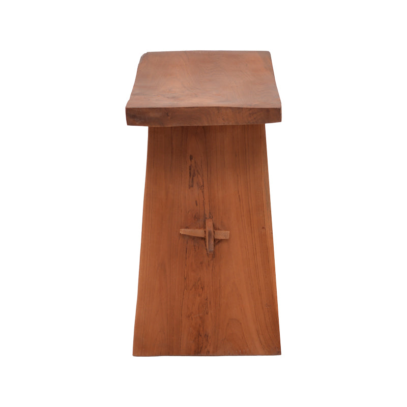 Σκαμπό Shogun Teak Ξύλο σε Φυσική Απόχρωση 46x28x46