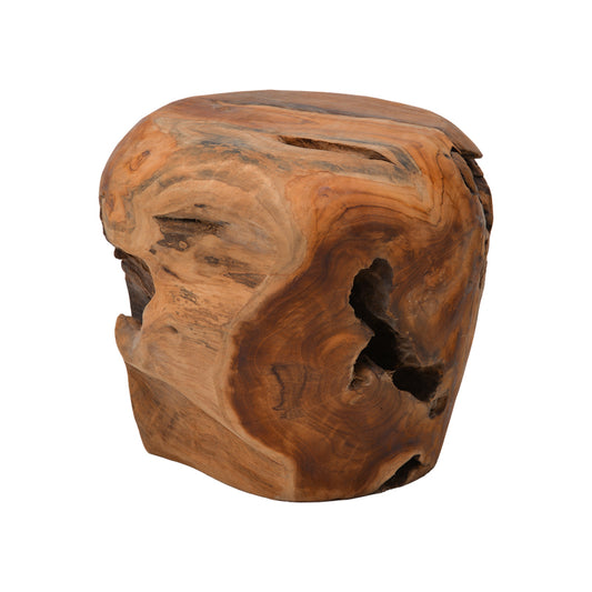 Σκαμπό Bolare Teak Ξύλο σε Φυσική Απόχρωση Φ40x35