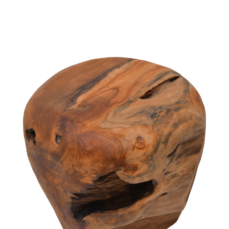 Σκαμπό Bolare Teak Ξύλο σε Φυσική Απόχρωση Φ40x35