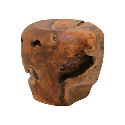 Σκαμπό Bolare Teak Ξύλο σε Φυσική Απόχρωση Φ40x35