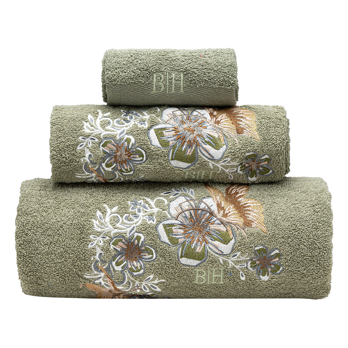 Σετ Πετσέτες Art 3389 Σετ 3 Τμχ Πράσινο