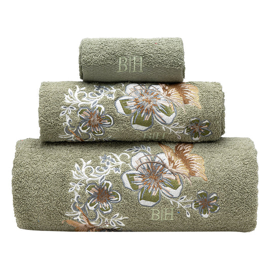 Σετ Πετσέτες Art 3389 Σετ 3 Τμχ Πράσινο