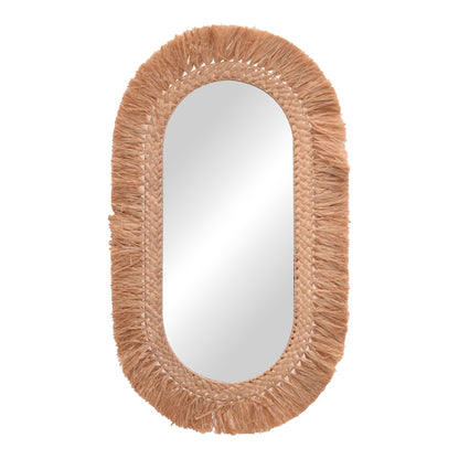 Καθρέπτης Bohnile Sisal σε Φυσικό Χρώμα 70x4x120