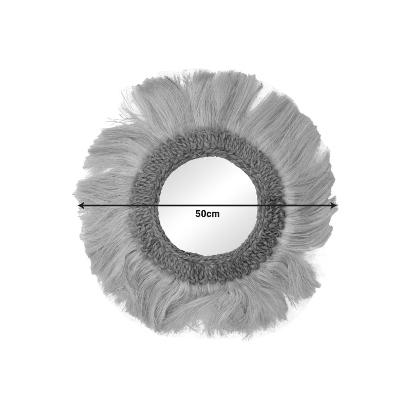 Καθρέπτης Fraklone Abaca σε Φυσικό Χρώμα Φ50x4