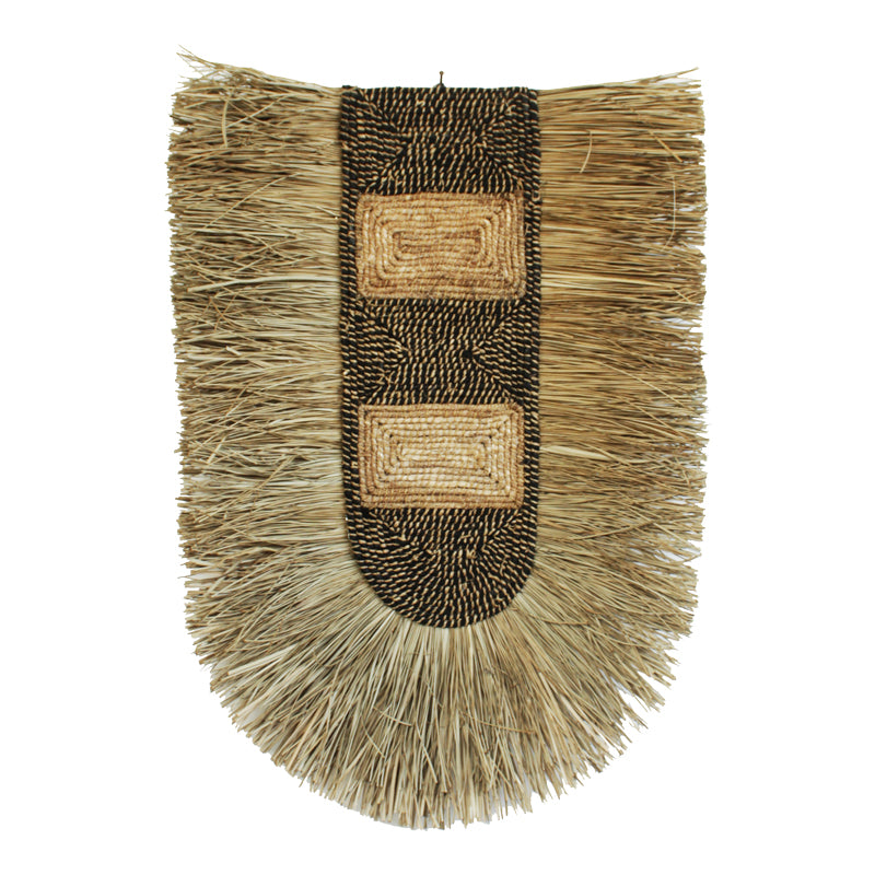 Διακοσμητικό Τοίχου Baffen I Ψάθα σε Φυσικό Χρώμα 60x85x10