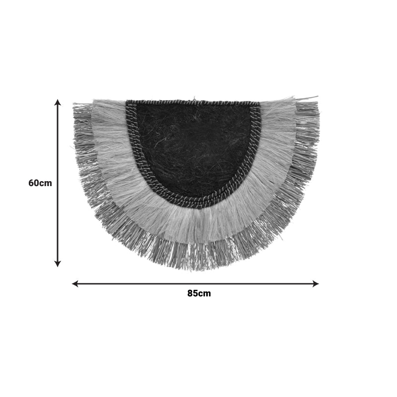 Διακοσμητικό Τοίχου Pedrine Ψάθα-Abaca σε Φυσικό Χρώμα 85x60x6