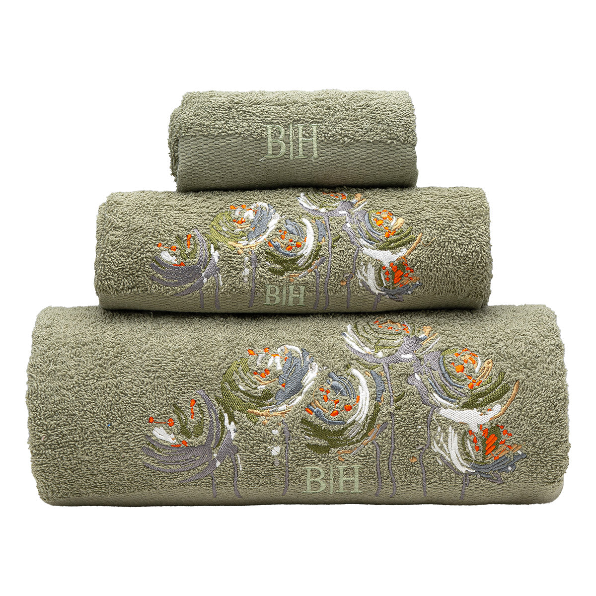 Σετ Πετσέτες Art 3395 Σετ 3 Τμχ Πράσινο