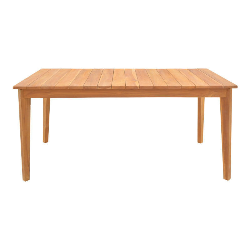 Τραπέζι Ory Teak Ξύλο σε Φυσική Απόχρωση 160x80x75