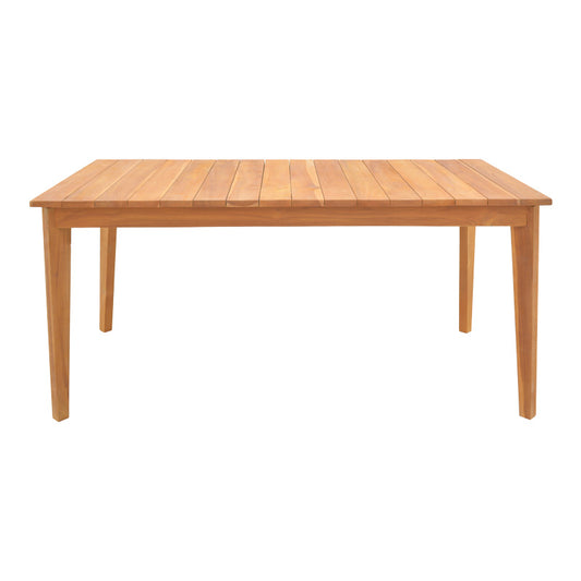 Τραπέζι Ory Teak Ξύλο σε Φυσική Απόχρωση 160x80x75