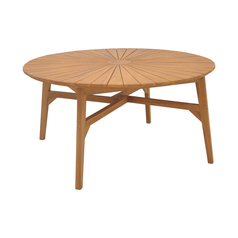 Τραπέζι Colen Teak Ξύλο σε Φυσική Απόχρωση Φ150x75