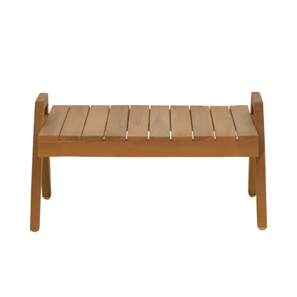 Τραπέζι Kally Teak Ξύλο σε Φυσική Απόχρωση 60x50x34
