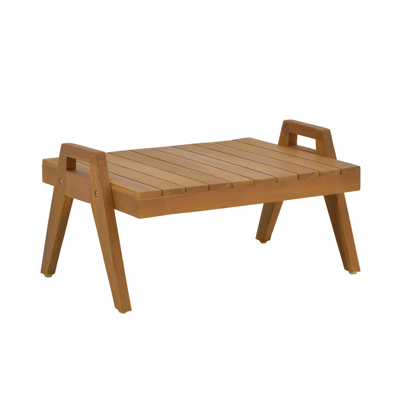 Τραπέζι Kally Teak Ξύλο σε Φυσική Απόχρωση 60x50x34