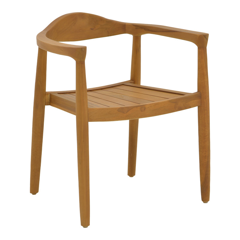 Τραπεζαρία 7 Τεμ Ganny-Colen Teak Ξύλο σε Φυσική Απόχρωση Φ150x75