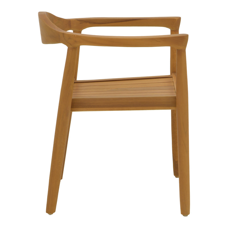 Τραπεζαρία 7 Τεμ Ganny-Colen Teak Ξύλο σε Φυσική Απόχρωση Φ150x75