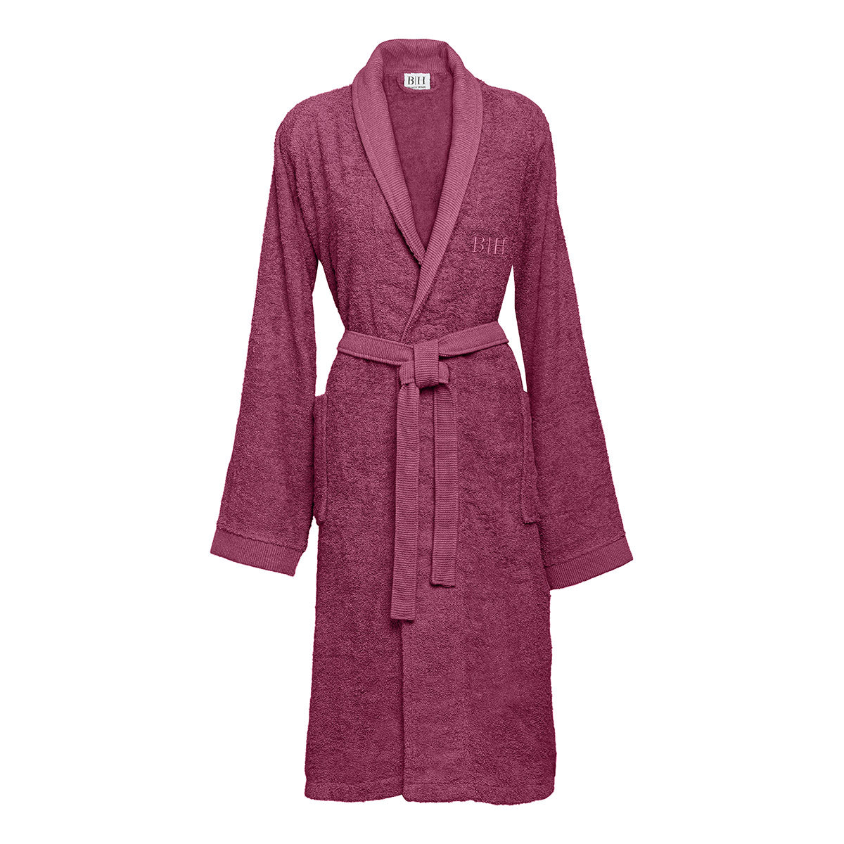 Μπουρνούζι με Γιακά Art 3404 Δαμασκηνί 2XL