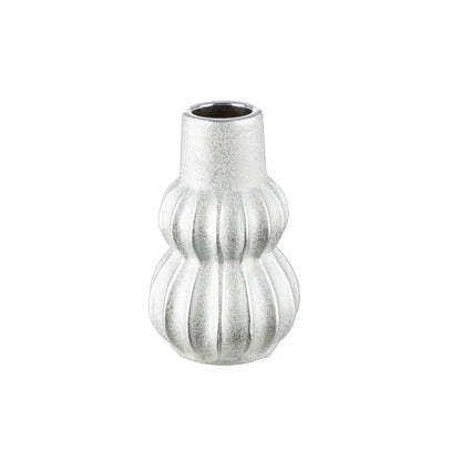 Βάζο Κεραμικό Ασημί Χρώμα 10x10x16