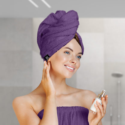 Πετσέτα Μαλλιών Turban Art 3408 Μωβ
