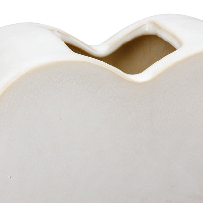 Βάζο "Heart" Κεραμικό Λευκό 20x8.5x14