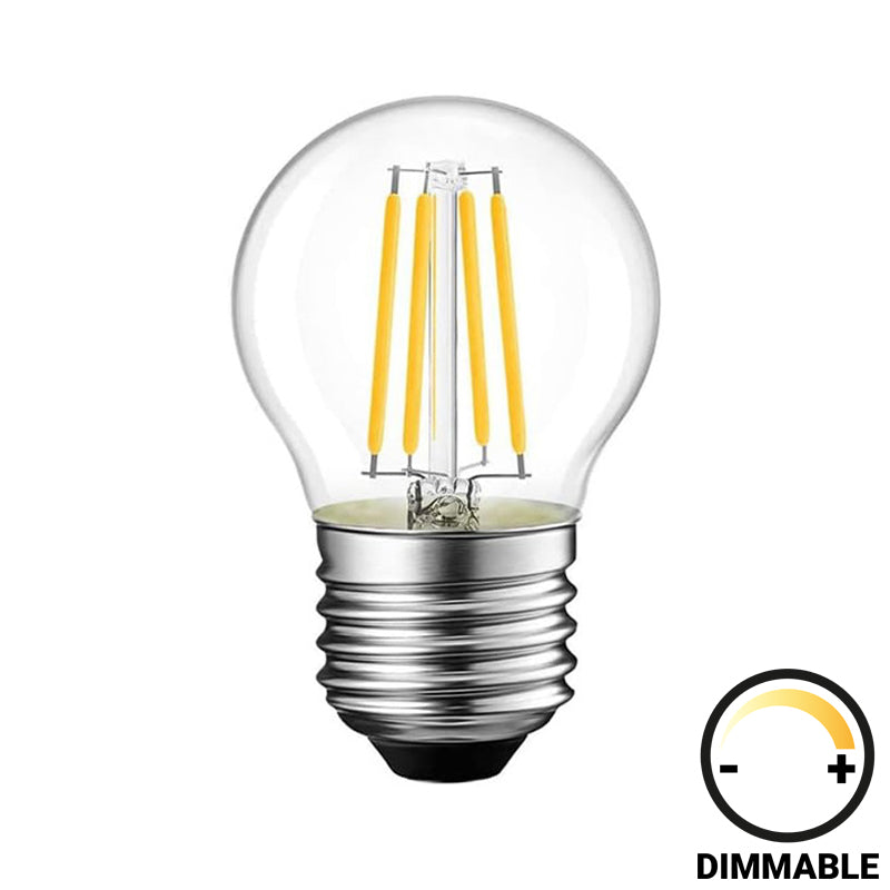 Λαμπτήρας LED G45 Bulb Dimmable 4W E27 Clear