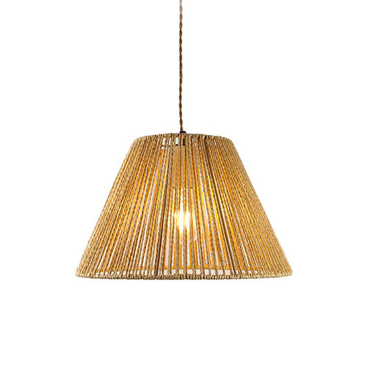 Φωτιστικό Οροφής Μονόφωτο Lubuto Μέταλλο-Σχοινί σε Φυσική Απόχρωση Φ34.5x23