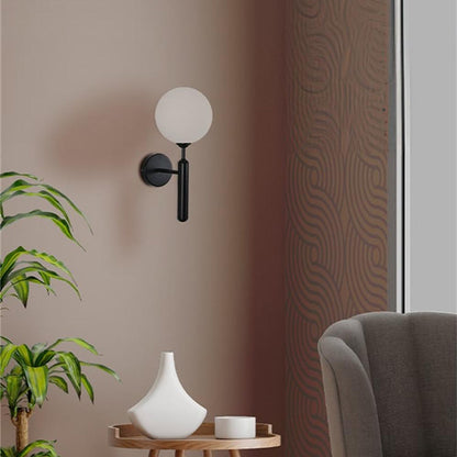 Φωτιστικό Τοίχου-Απλίκα Genka G9 Μέταλλο Μαύρο-Λευκο 15x23x34