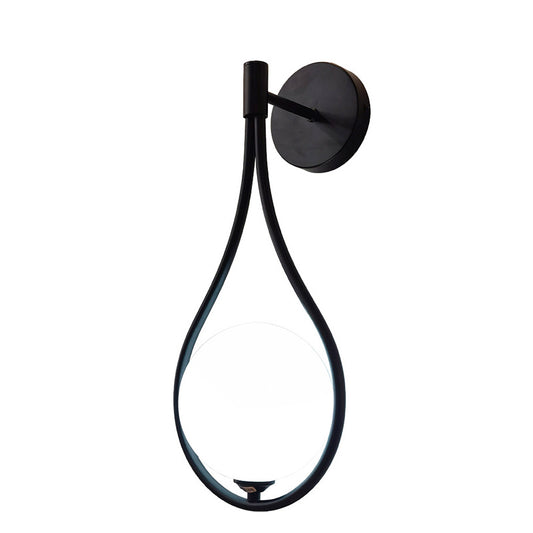 Φωτιστικό Τοίχου-Απλίκα Teary G9 Μέταλλο Μαύρο-Λευκό 16x12x37