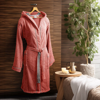 Μπουρνούζι με Κουκούλα Art 3421 Κοραλί L