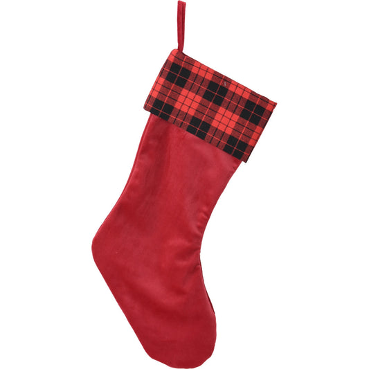 Μπότα Βελούδο Κόκκινη 21x5x51