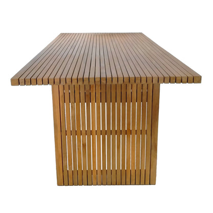 Τραπέζι Zibra Teak Ξύλο σε Φυσική Απόχρωση 220x100x75