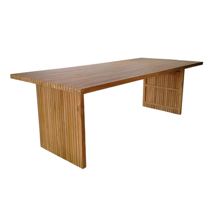 Τραπέζι Zibra Teak Ξύλο σε Φυσική Απόχρωση 220x100x75