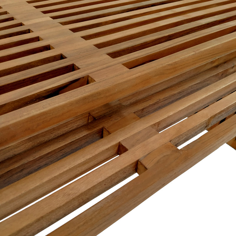 Τραπέζι Tinnie Σετ 2 Τεμ Teak Ξύλο σε Φυσική Απόχρωση