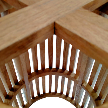 Βάση Τραπεζιού Μπαρ Galy Mindi Ξύλο σε Φυσική Απόχρωση Φ60x90