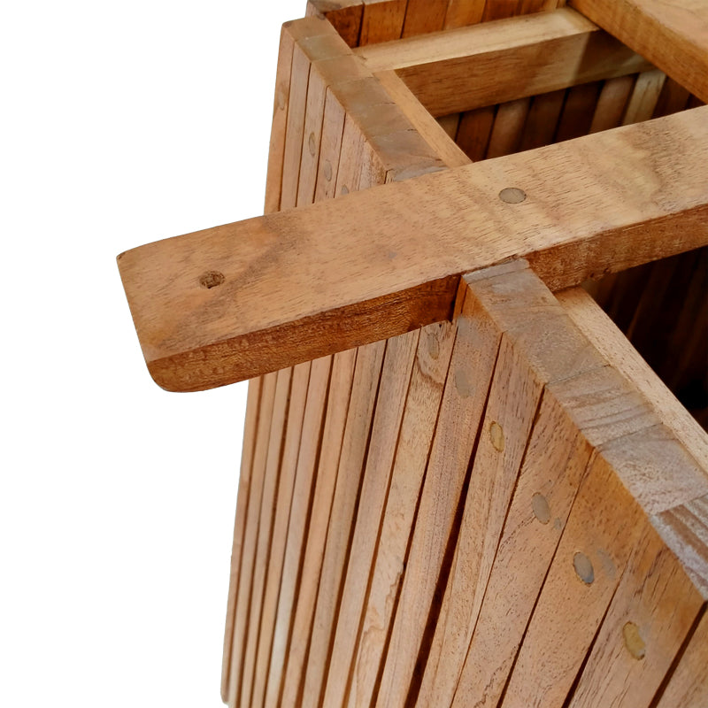 Βάση Τραπεζιού Μπαρ Darius Mindi Ξύλο σε Φυσική Απόχρωση 60x60x90