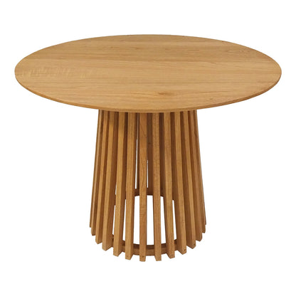 Τραπεζαρία Elaiza-Kenda I Σετ 3 Τεμ σε Φυσική-Μπεζ Απόχρωση Φ80x75