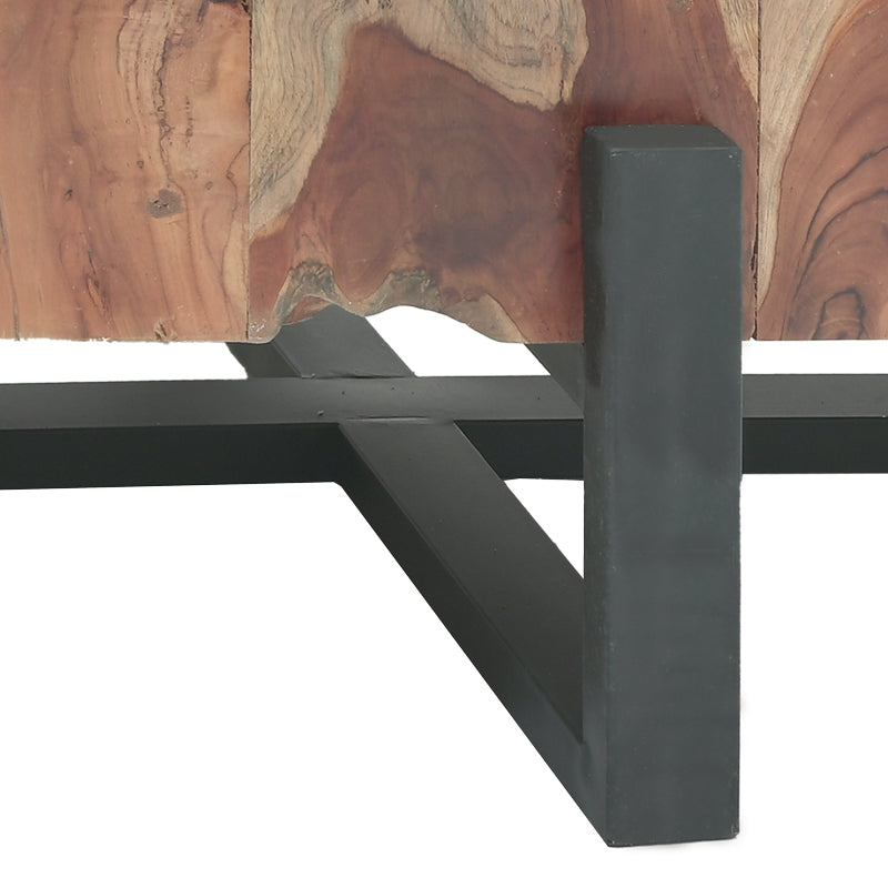 Τραπέζι Σαλονιού Borth Teak Ξύλο σε Φυσική Απόχρωση 135x90x40