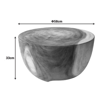 Βοηθητικό Τραπέζι Notive Suar Ξύλο σε Φυσική Απόχρωση Φ58x33