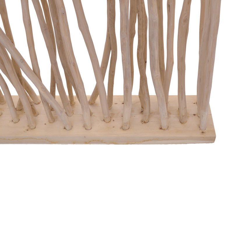 Διακοσμητικό Δαπέδου Barbin Teak-Suar Ξύλο σε Φυσική Απόχρωση 120x25x200