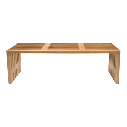 Παγκάκι Zen Teak Ξύλο σε Φυσική Απόχρωση 140x35x48
