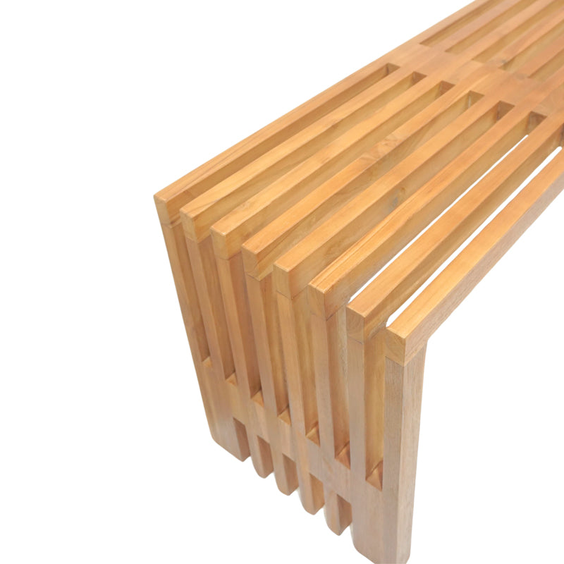 Παγκάκι Zen Teak Ξύλο σε Φυσική Απόχρωση 140x35x48