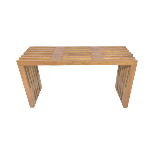 Παγκάκι Zen Teak Ξύλο σε Φυσική Απόχρωση 90x30x48