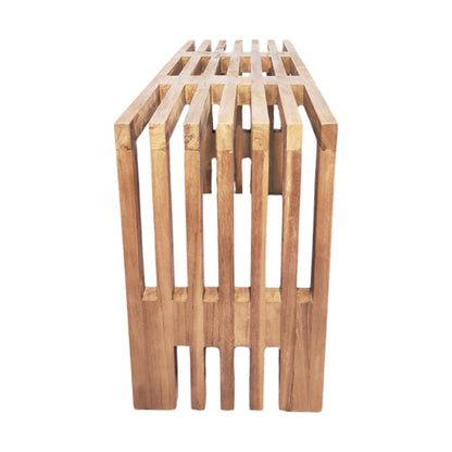 Παγκάκι Zen Teak Ξύλο σε Φυσική Απόχρωση 90x30x48