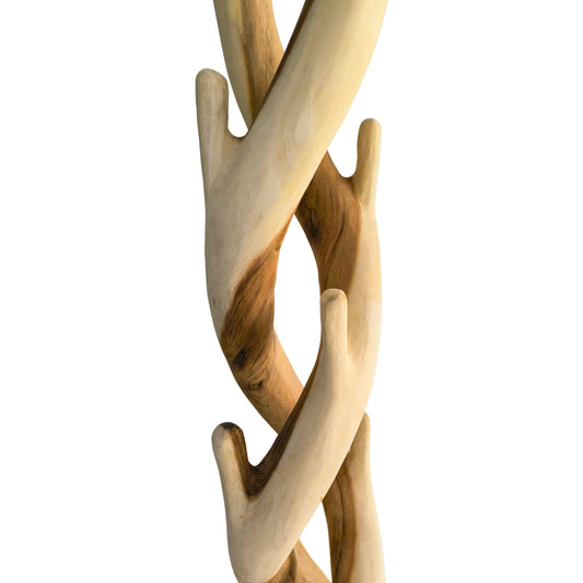 Καλόγερος Joint Suar Ξύλο σε Φυσική Απόχρωση 30x30x200